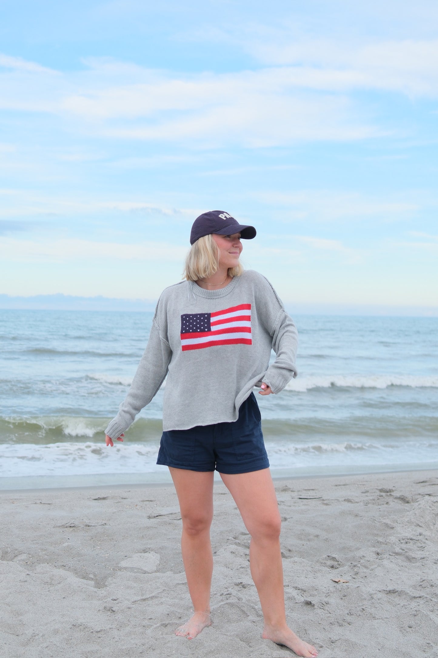 Flag Ship Sweater Oyster Grey