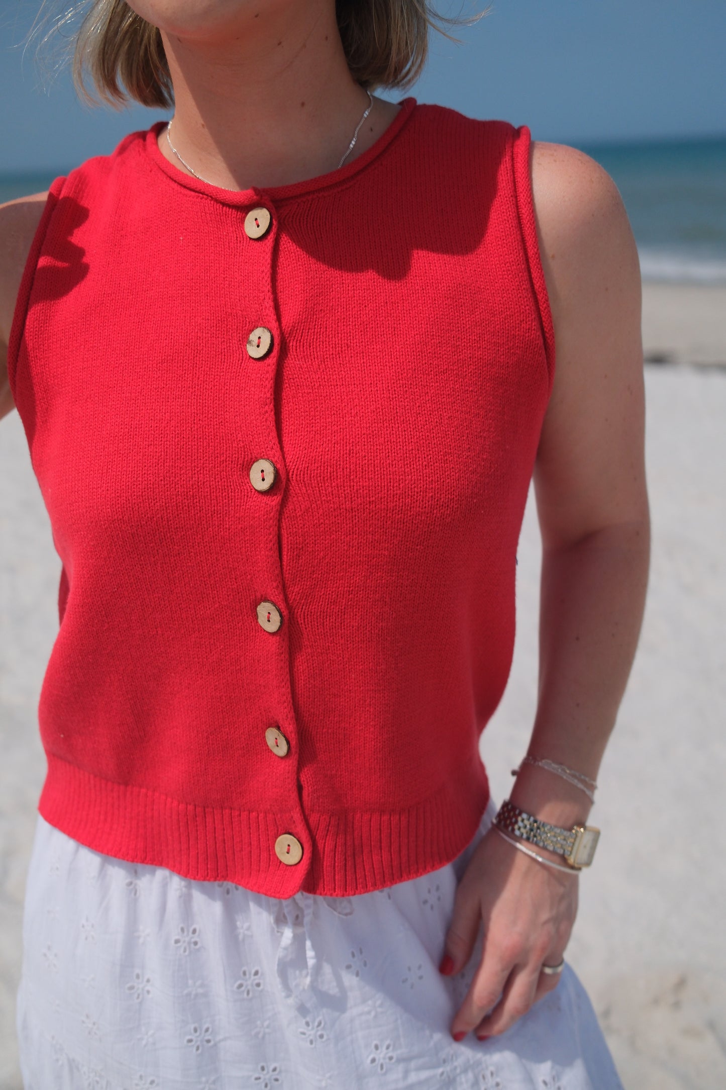 Cherry Sweater Tank