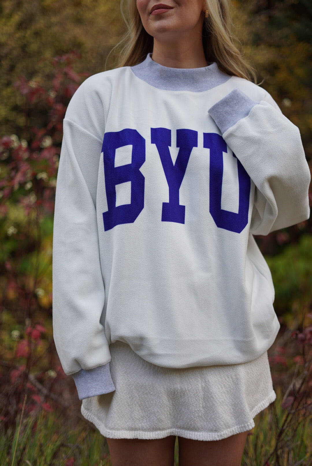 BYU Reversible Mockneck