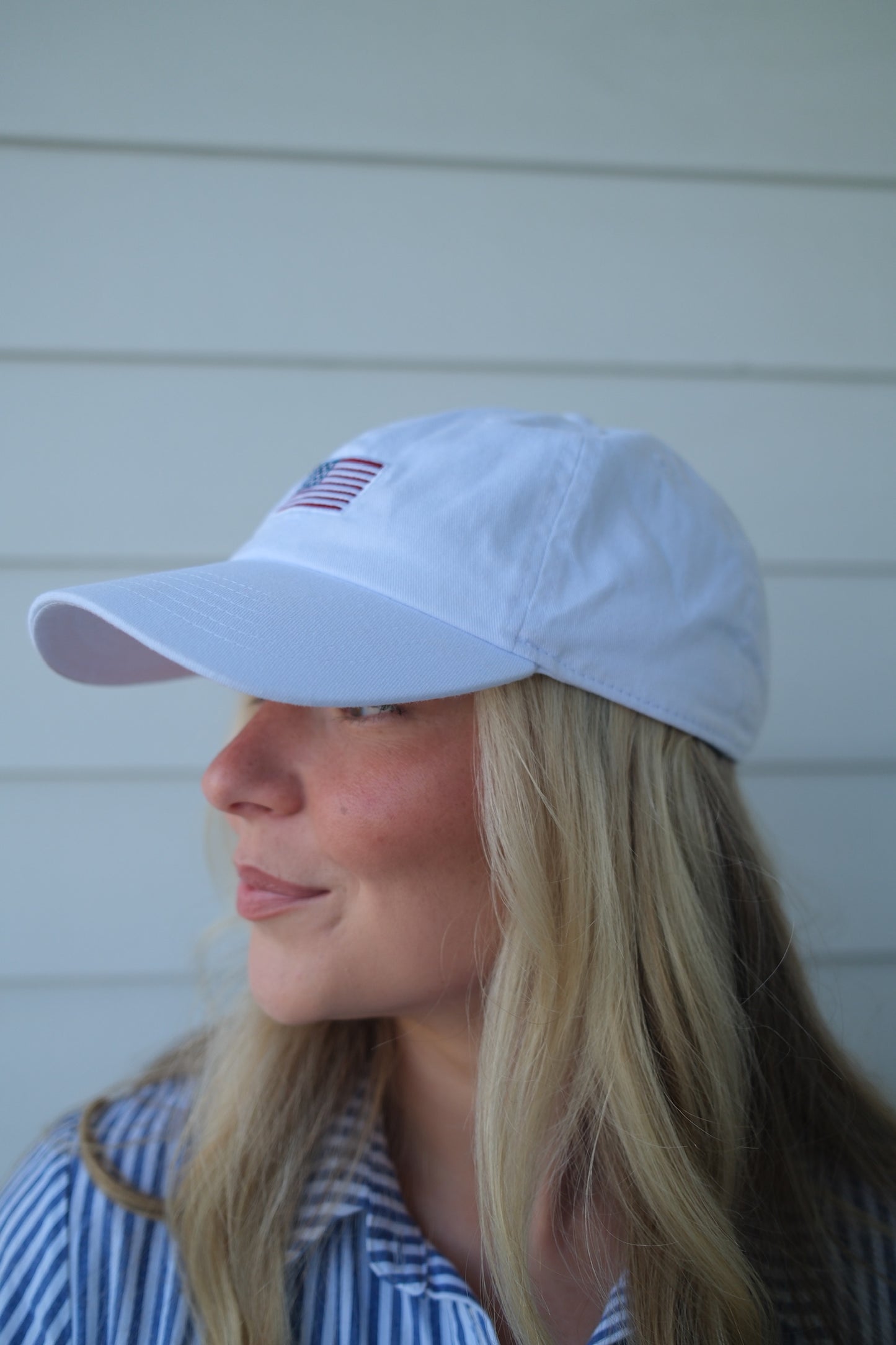 Flag Cap White