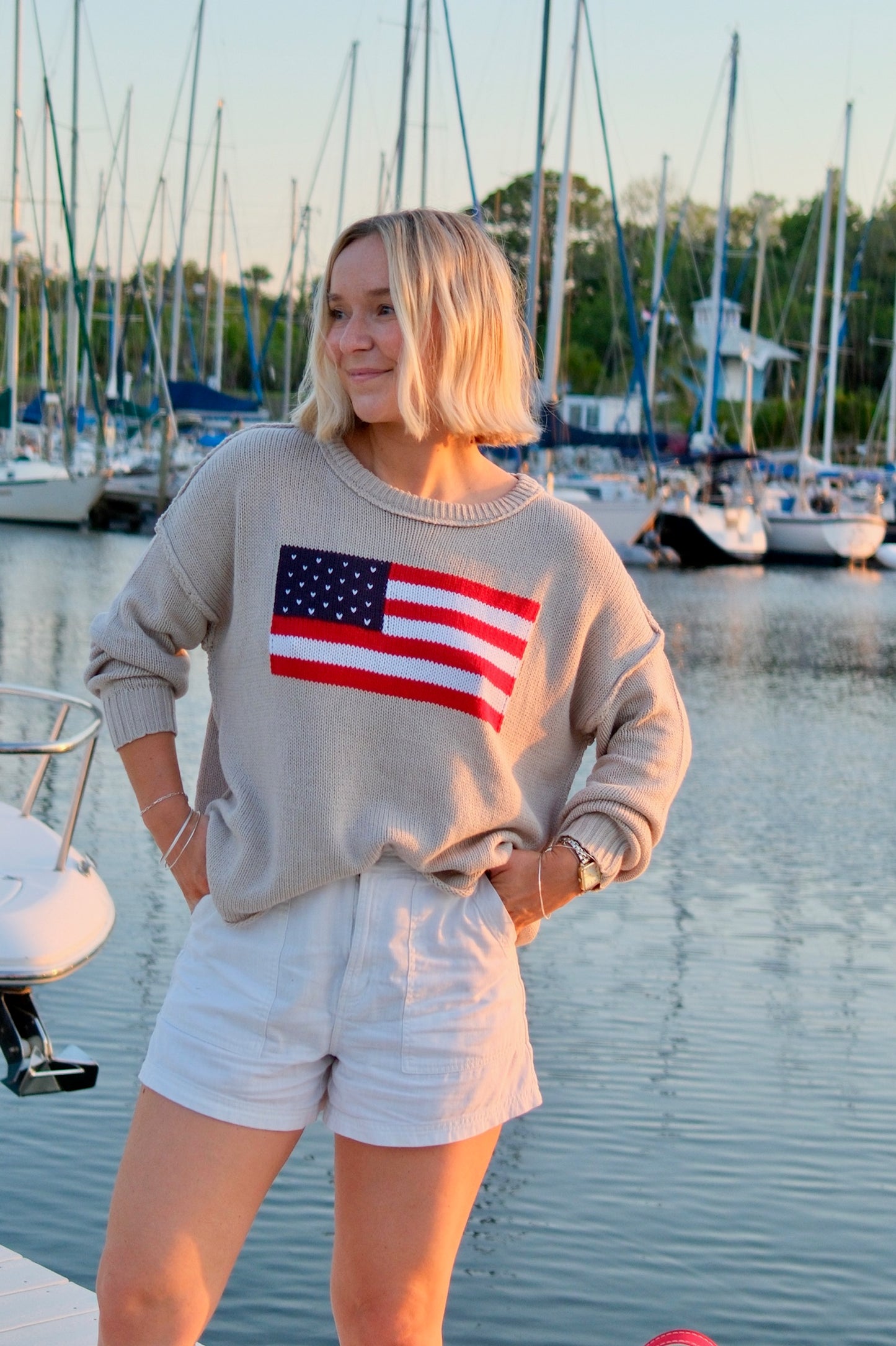 Flagship Sweater Sandy Beige