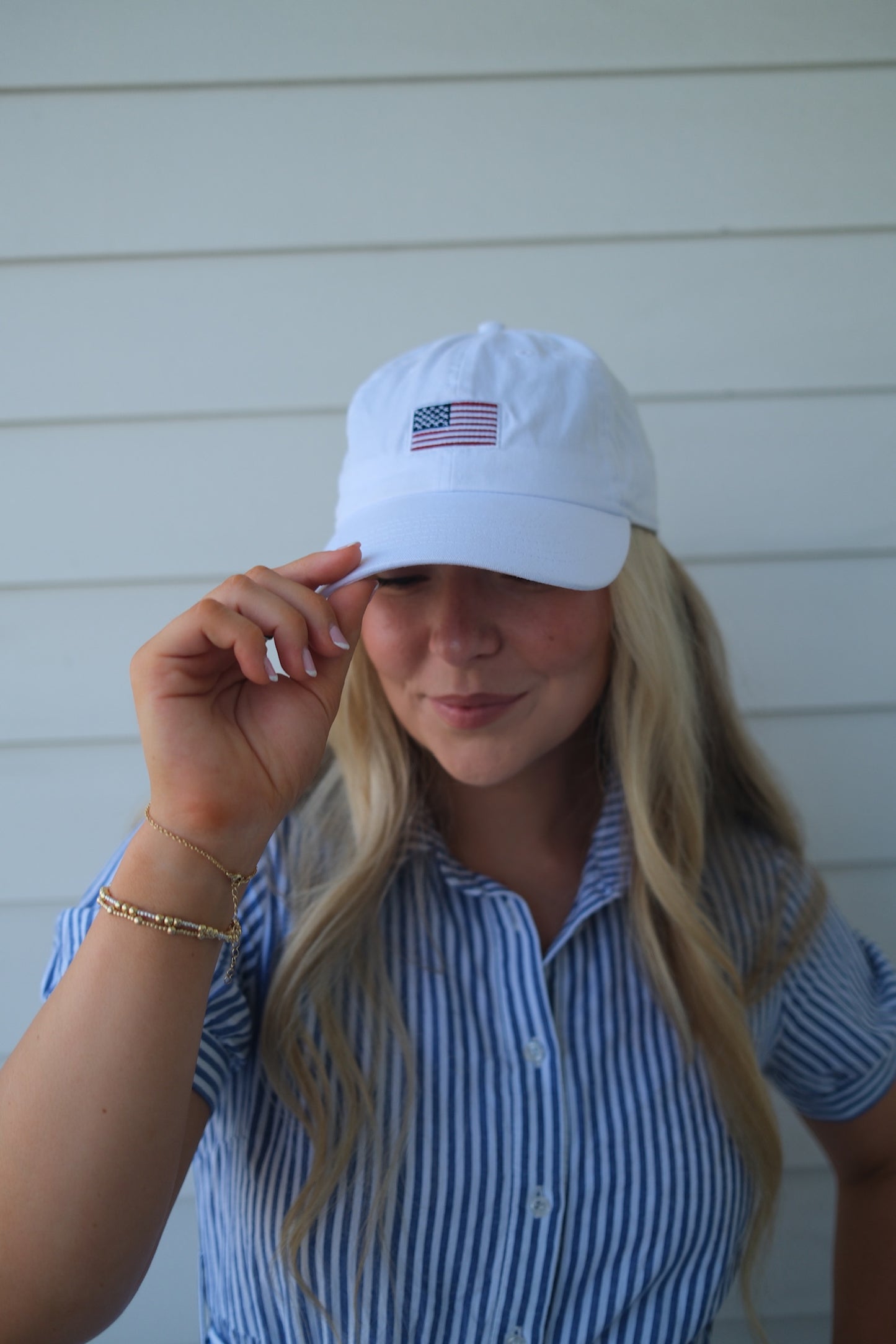 Flag Cap White
