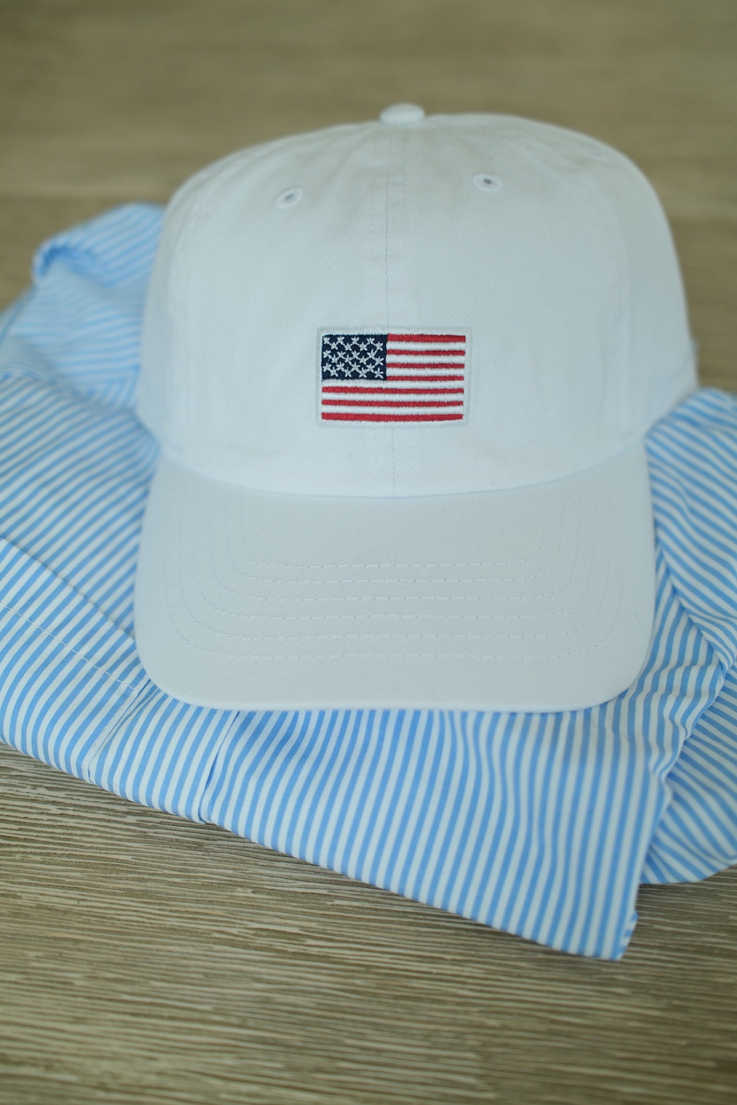 Flag Cap White