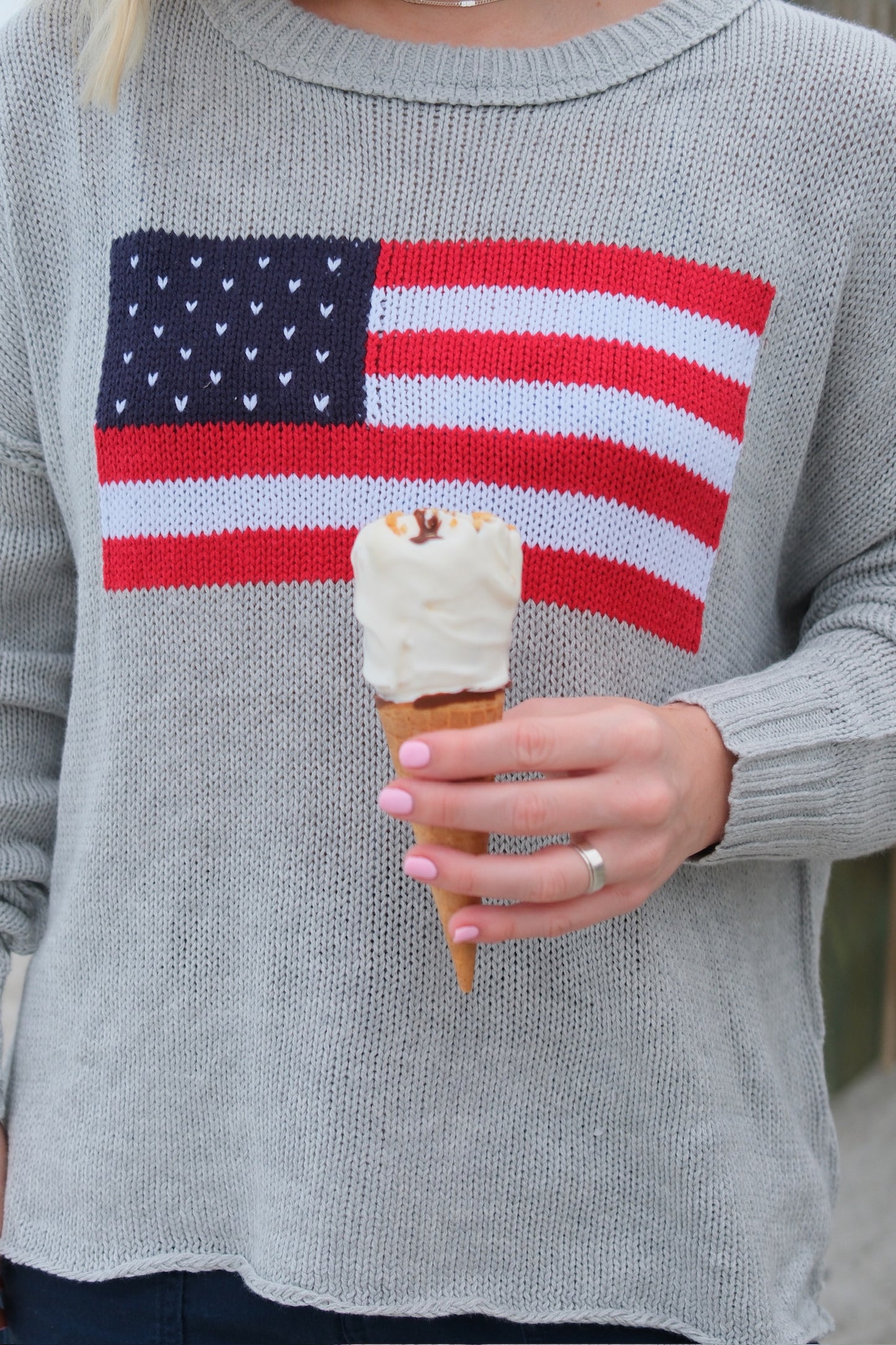 Flag Ship Sweater Oyster Grey