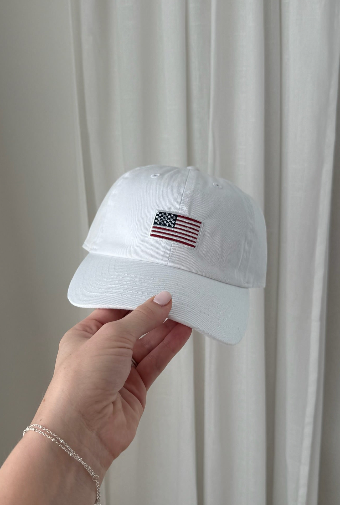 Flag Cap White