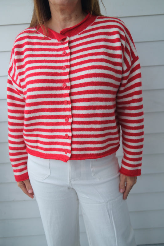 Sailor Striped Cardigan