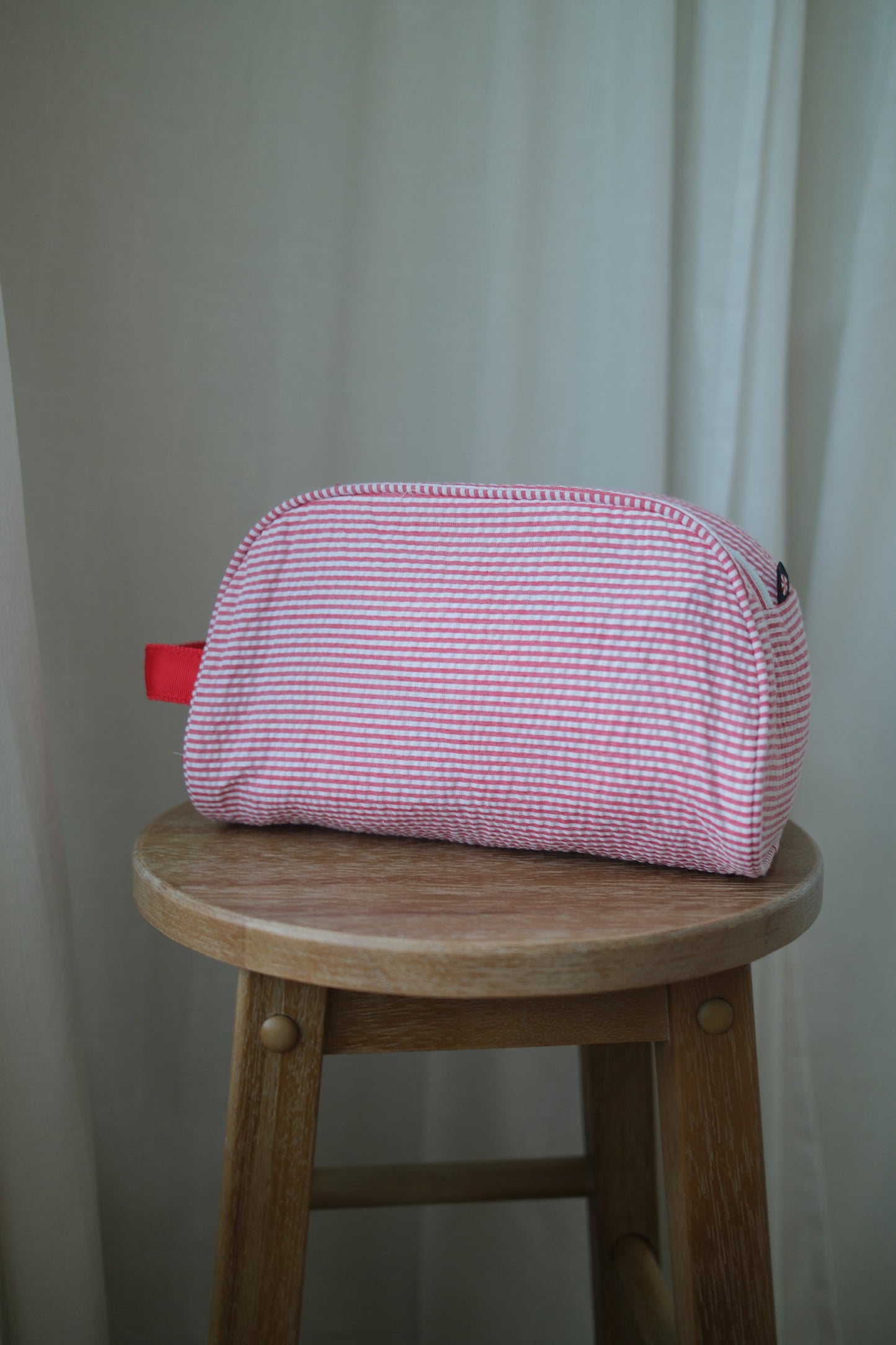 Red Seersucker Toiletry