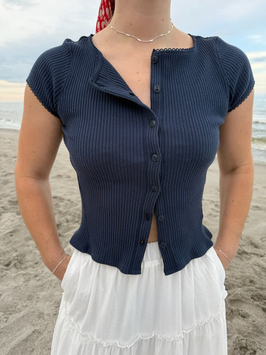 Beach House Tee in Atlantic Blue